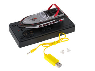 Радиоуправляемая лодка Mini Hurricane 2.4GHz 13см, красная цена и информация | Игрушки для мальчиков | hansapost.ee