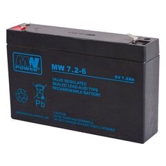 Аккумулятор MWPower AGM, 6В 7.2Ач цена и информация | Аккумуляторы | hansapost.ee