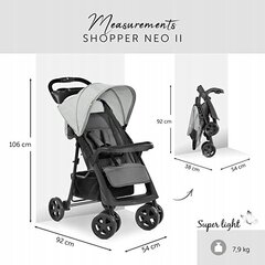 Прогулочная коляска Hauck Neo II Shopper, Серый цена и информация | Коляски | hansapost.ee