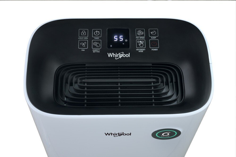 Whirlpool DE20W5252 6.5 L 44 dB 420 W Black, White цена и информация | Niiskusekogujad ja õhukuivatid | hansapost.ee