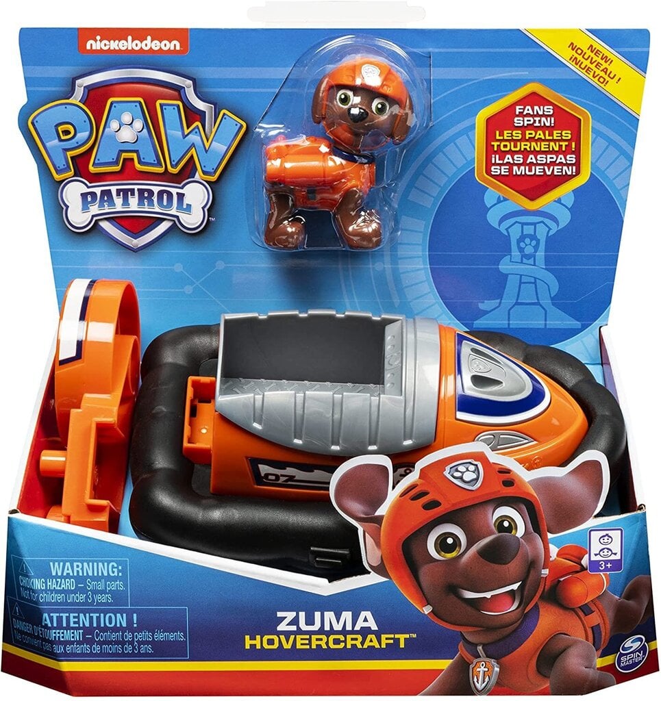 Paw Patrol Zuma hõljuk – auto Zuma kollektsioonikujuga hind ja info | Mänguasjad poistele | hansapost.ee