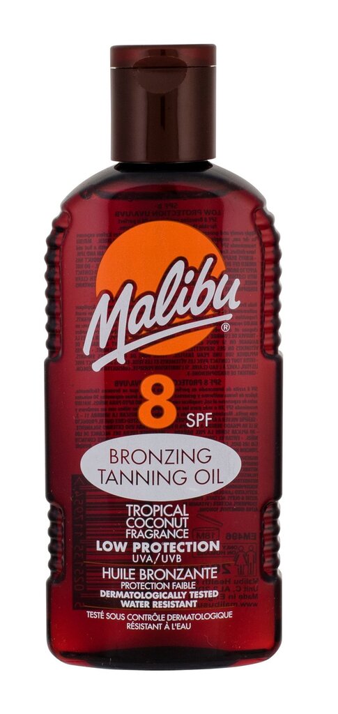 Malibu Bronzing Tanning Oil SPF8 - Tanning Spray 200ml цена и информация | Päikesekaitse ja päevitusjärgsed kreemid | hansapost.ee