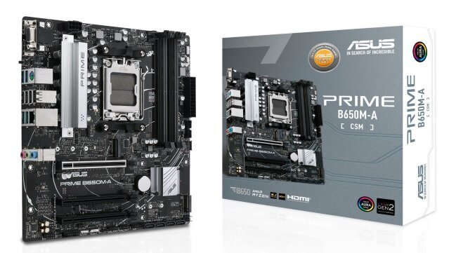 Asus PRIME B650M-A-CSM, Micro ATX, AM5, DDR5 hind ja info | Emaplaadid | hansapost.ee