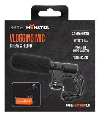 Juhtmega mikrofon GadgetMonster GDM-1025 цена и информация | Mikrofonid | hansapost.ee