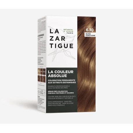Juuksevärv Lazartigue The Absolute Color, 6.30 Golden Dark Blond hind ja info | Juuksevärvid | hansapost.ee