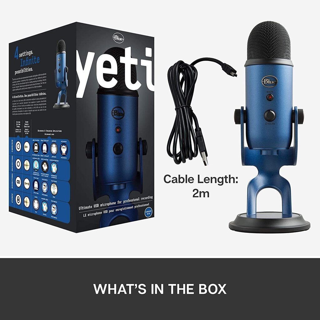 Lauamikrofon Blue Microphones Yeti 988-000232 hind ja info | Mikrofonid | hansapost.ee