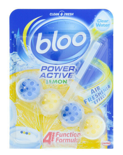 Bloo wc-poti puhastaja-värskendaja Power Active Lemon, 50 g цена и информация | Puhastusvahendid | hansapost.ee