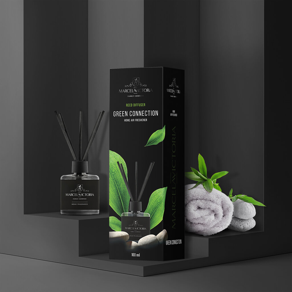 Kodulõhnastaja Marcela Victoria Reed Diffuser Green Connection, 100 ml цена и информация | Lõhnapulgad ja kodulõhnastajad | hansapost.ee