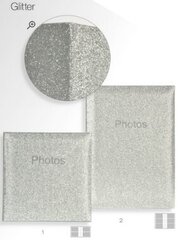 Фотоальбом Innova Glitter silver, 10x15 см цена и информация | Фоторамка | hansapost.ee