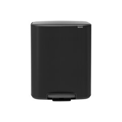 Prügikast, Bo 2x30L Matt Black price and information | Trash cans | hansapost.ee