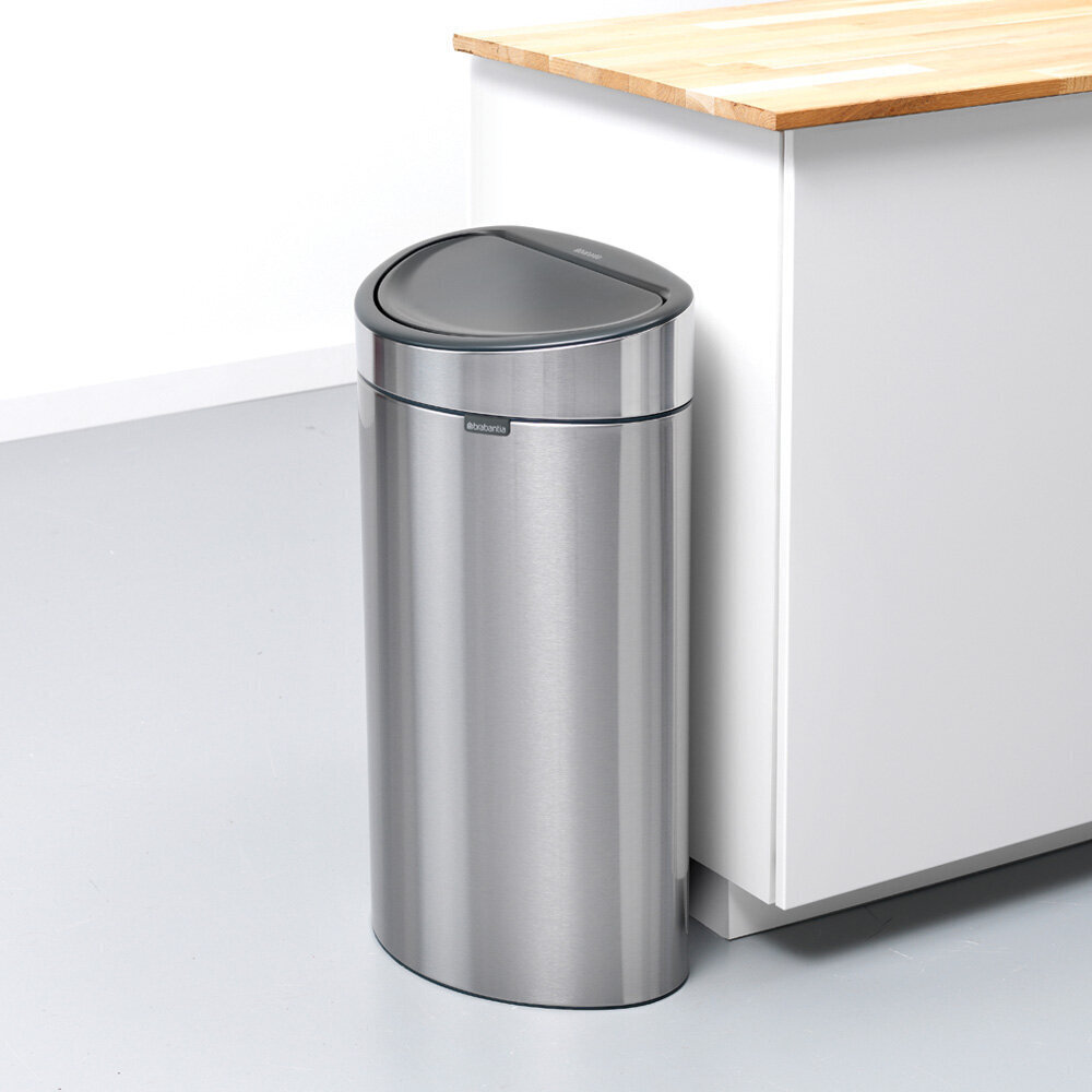 Prügikast, Touch Bin 10 + 23L Matt Steel hind ja info | Prügikastid | hansapost.ee