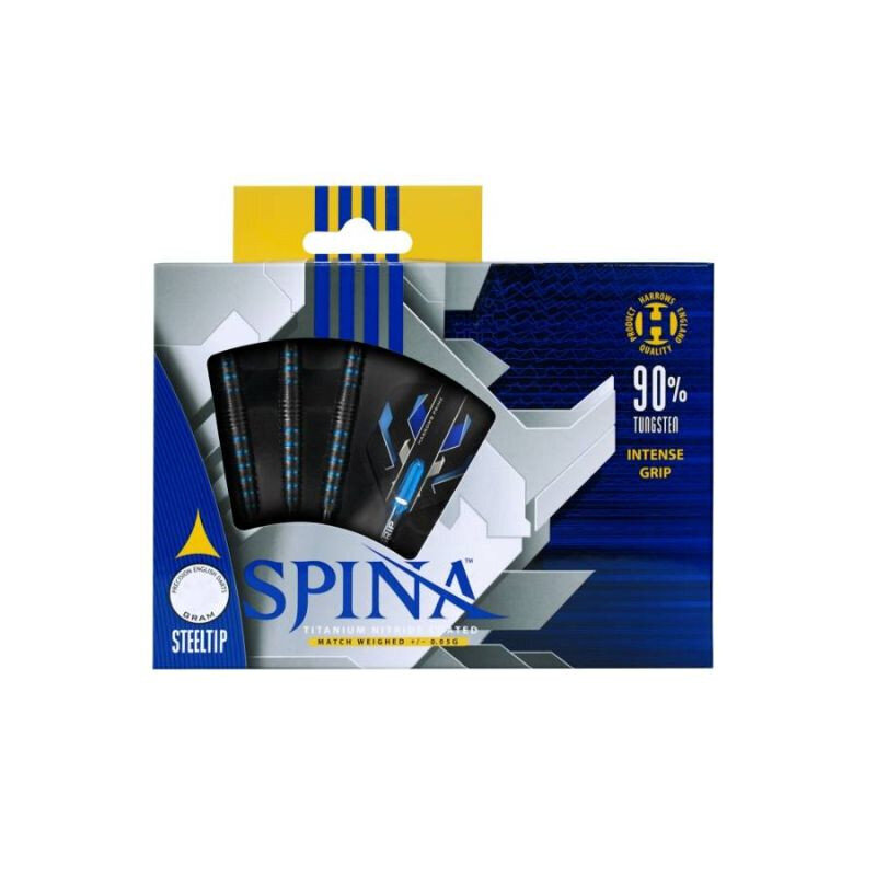 Mängunool Harrows Spina Black 90% Steeltip, 3 tk., must, sinine hind ja info | Noolemängud | hansapost.ee