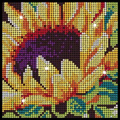 Teemantmosaiik Sequin Art Sunflower, 20 x 20 cm hind ja info | Teemantmaalide komplektid | hansapost.ee