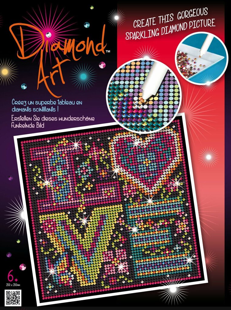 Teemantmosaiik Sequin Art Love, 20 x 20 cm hind ja info | Teemantmaalide komplektid | hansapost.ee