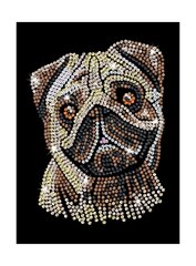 Teemantmosaiik Sequin Art Pug, 25 x 34 cm hind ja info | Teemantmaalide komplektid | hansapost.ee