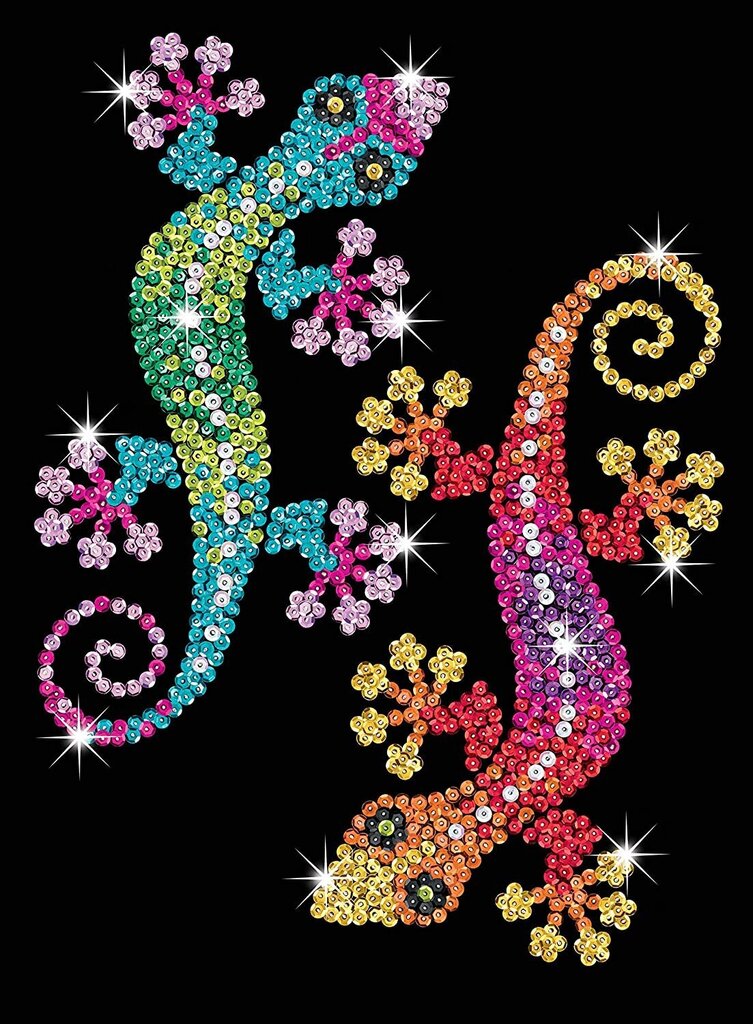 Teemantmosaiik Sequin Art Geckos, 24 x 35 cm hind ja info | Teemantmaalide komplektid | hansapost.ee