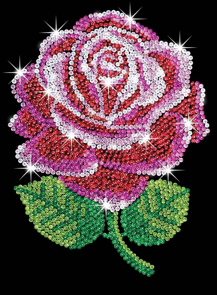 Teemantmosaiik Sequin Art Red Rose, 25 x 34 cm цена и информация | Teemantmaalide komplektid | hansapost.ee