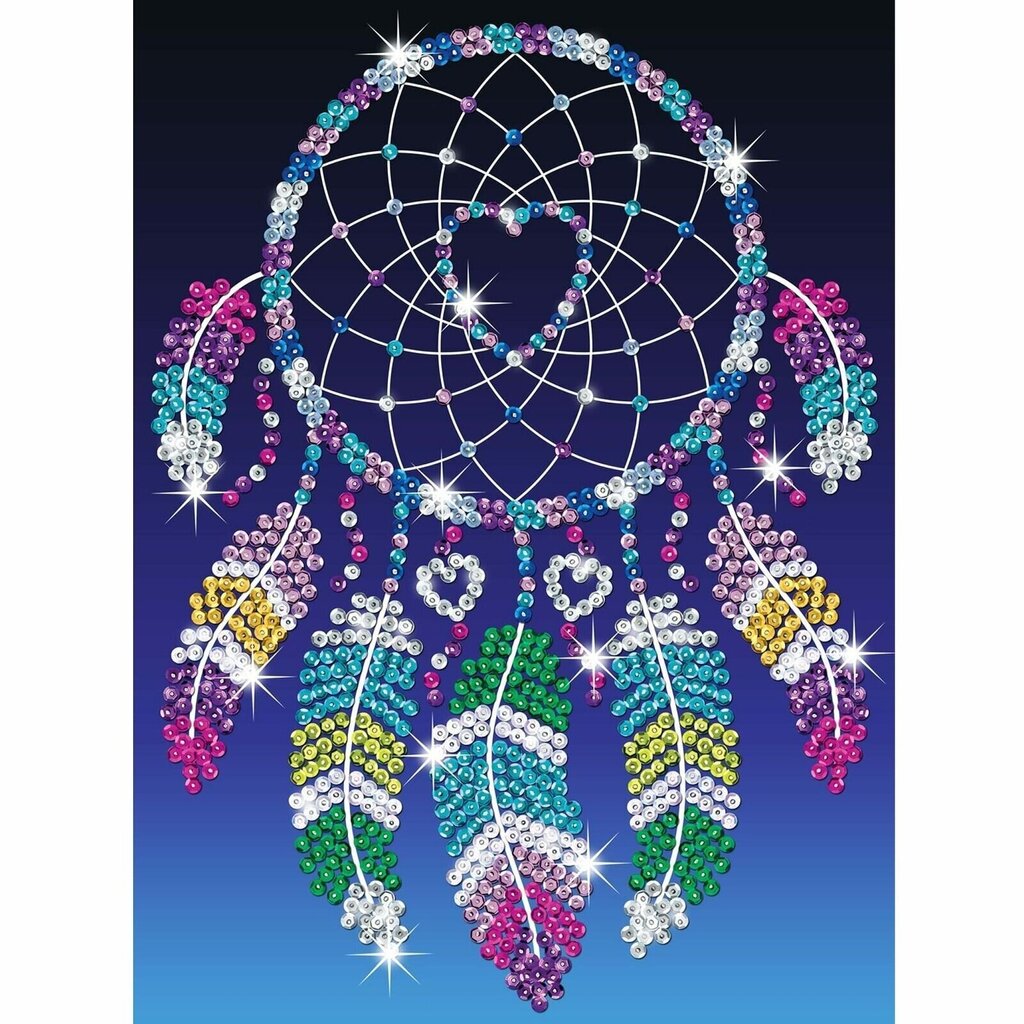 Teemantmosaiik Sequin Art Dreamcatcher Heart, 25 x 34 cm цена и информация | Teemantmaalide komplektid | hansapost.ee