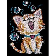 Алмазная мозаика Sequin Art Bubbles the Kitten, 25 x 34 см цена и информация | Алмазная мозаика | hansapost.ee