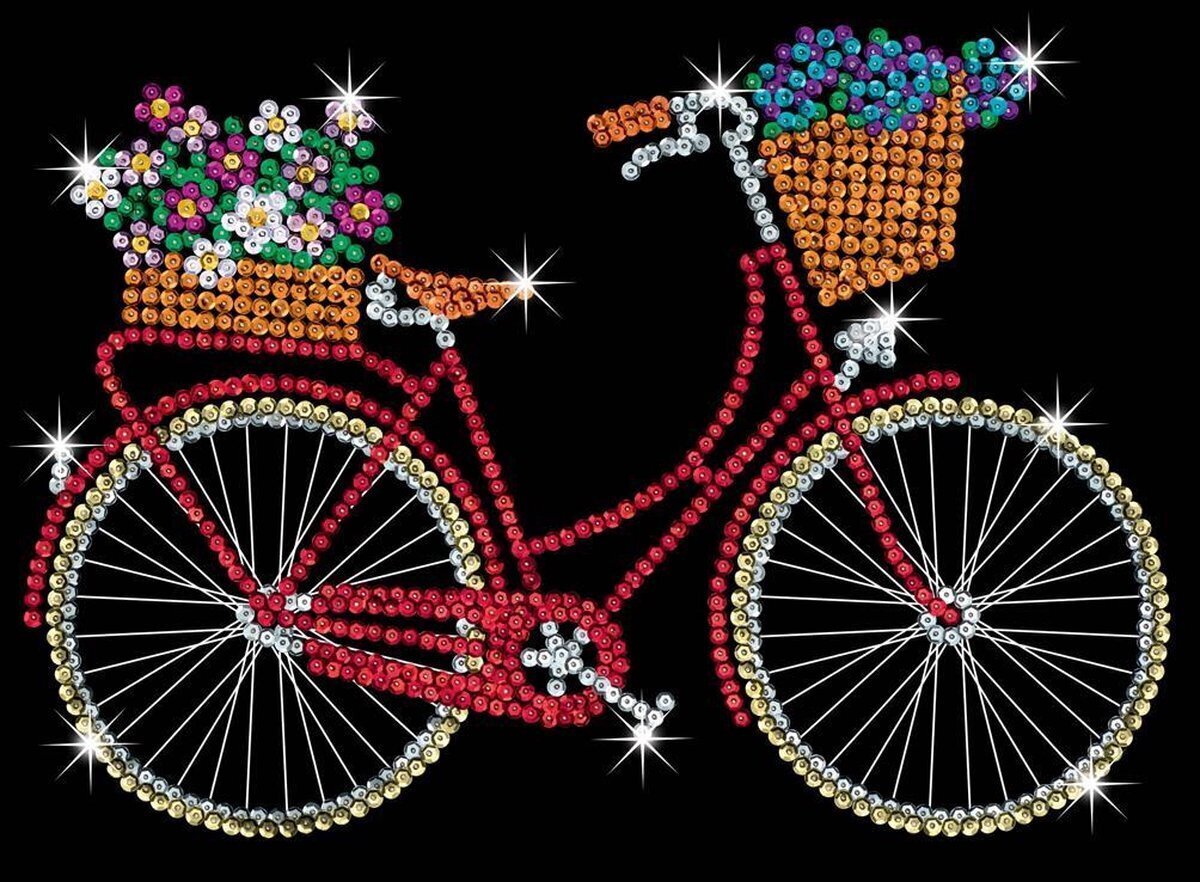 Teemantmosaiik Sequin Art Bicycle, 25 x 34 cm цена и информация | Teemantmaalide komplektid | hansapost.ee