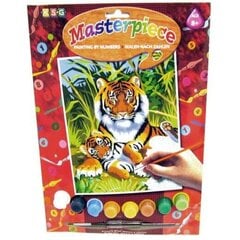 Maalimine numbrite järgi KSG Tigers, 30 x 23 cm hind ja info | Maalimiskomplektid numbrite järgi | hansapost.ee