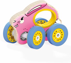 Puidust mänguasi Quercetti ratastega Jänes, 0746 price and information | Toys for babies | hansapost.ee