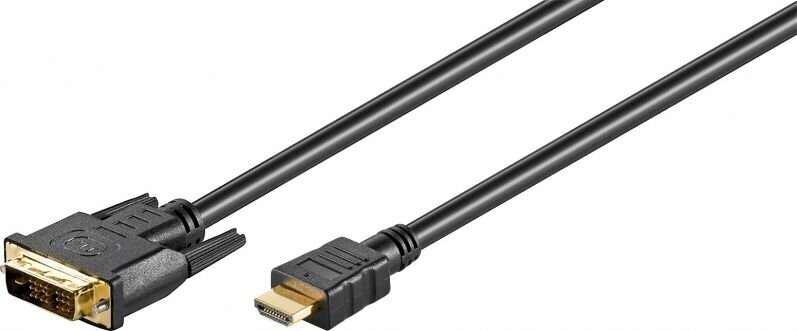 Wentronic, HDMI-DVI-D, 1m цена и информация | Juhtmed ja kaablid | hansapost.ee