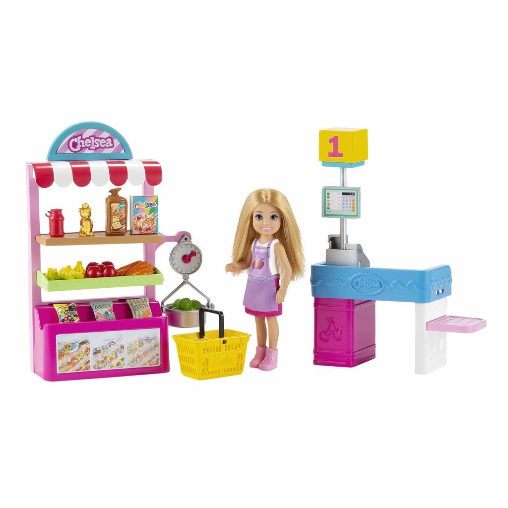 Barbie® Chelsea® Supermarket GTN67 цена и информация | Mänguasjad tüdrukutele | hansapost.ee