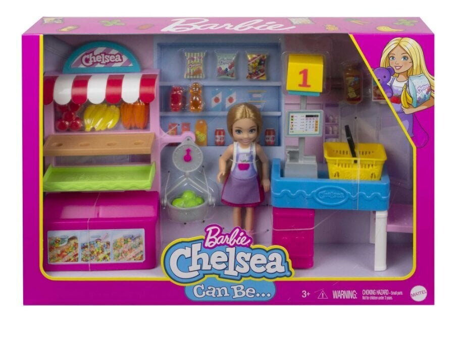 Barbie® Chelsea® Supermarket GTN67 цена и информация | Mänguasjad tüdrukutele | hansapost.ee