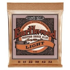 Keeled akustilisele kitarrile Ernie Ball Earthwood Light Bronze 0.011 - 0.052 цена и информация | Принадлежности для музыкальных инструментов | hansapost.ee