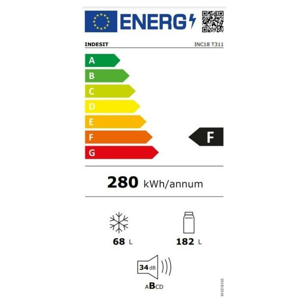 Kombineeritud külmik Hotpoint-Ariston INC18 T311 Valge (177 x 54 cm) price and information | Külmkapid-külmikud | hansapost.ee