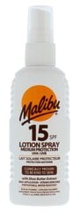 Pihustatav päikesekaitselosjoon Malibu SPF 15 100 ml цена и информация | Кремы от загара | hansapost.ee