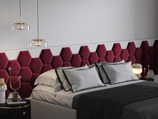 Pehmed seinapaneelid, 3 tk, Cosmopolitan Design Lovon R2, punane hind ja info | Pehmed seinapaneelid | hansapost.ee