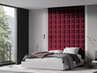 Pehmed seinapaneelid, 3 tk, Cosmopolitan Design Majuro R2, punane цена и информация | Pehmed seinapaneelid | hansapost.ee