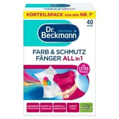 Салфетки для стирки впитывающие краски и грязь Dr. Beckmann 40 шт. цена и информация | Моющие средства | hansapost.ee