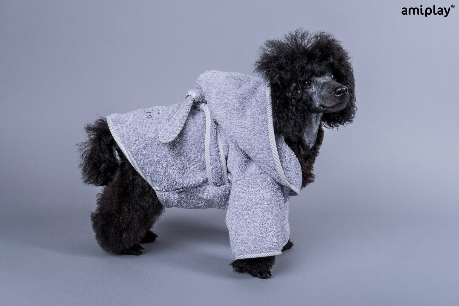 Koerte hommikumantel Amiplay SPA Grey, 35 cm hind ja info | Hooldus/grooming | hansapost.ee