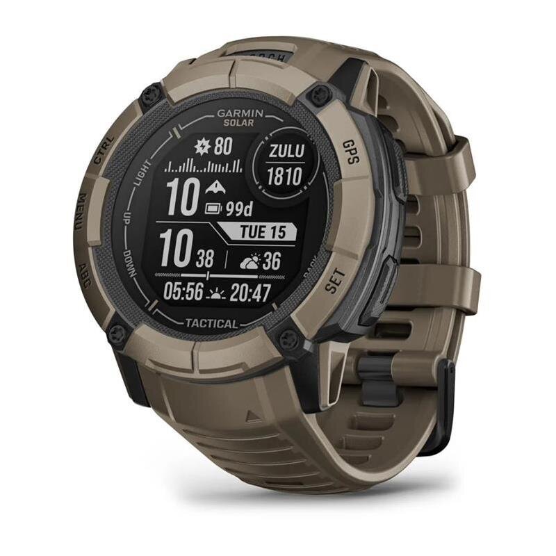 Garmin Instinct® 2X Solar Tactical Coyote Tan hind ja info | Nutikellad, laste nutikellad | hansapost.ee