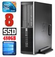 HP 8100 Elite SFF i5-650 8GB 480SSD DVD WIN10