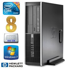 HP 8100 Elite SFF i5-650 8GB 960SSD DVD WIN7Pro цена и информация | Стационарные компьютеры | hansapost.ee