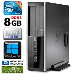 HP 8100 Elite SFF i5-650 8GB 960SSD GT1030 2GB DVD WIN10 [refurbished] цена и информация | Стационарные компьютеры | hansapost.ee