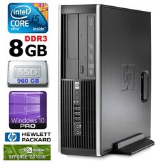 HP 8100 Elite SFF i5-650 8GB 960SSD GT1030 2GB DVD WIN10Pro [refurbished] цена и информация | Стационарные компьютеры | hansapost.ee