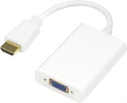 Deltaco HDMI-VGA8, HDMI/VGA, 0.2 m hind ja info | USB adapterid ja jagajad | hansapost.ee