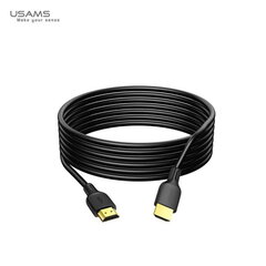 Высокоскоростной видео кабель Usams U49 US-SJ427 HDMI на HDMI 4K HD 3 м, черный цена и информация | USAMS Бытовая техника и электроника | hansapost.ee