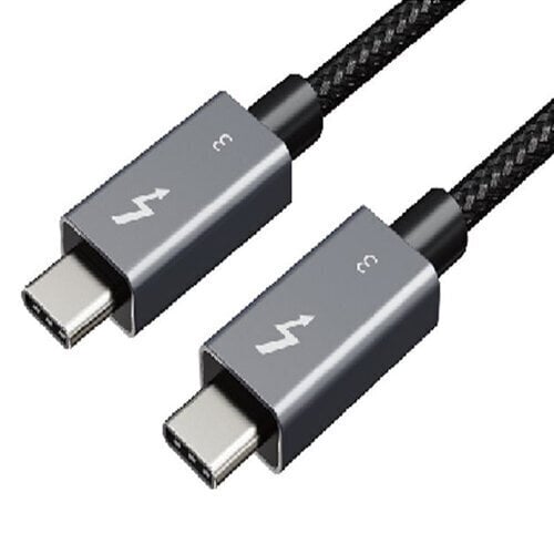 Kaabel Thunderbolt 3, USB-C - USB-C, 40Gbps, 100W, 20V/ 5A, 4K/ 60HZ, 1m hind ja info | Juhtmed ja kaablid | hansapost.ee