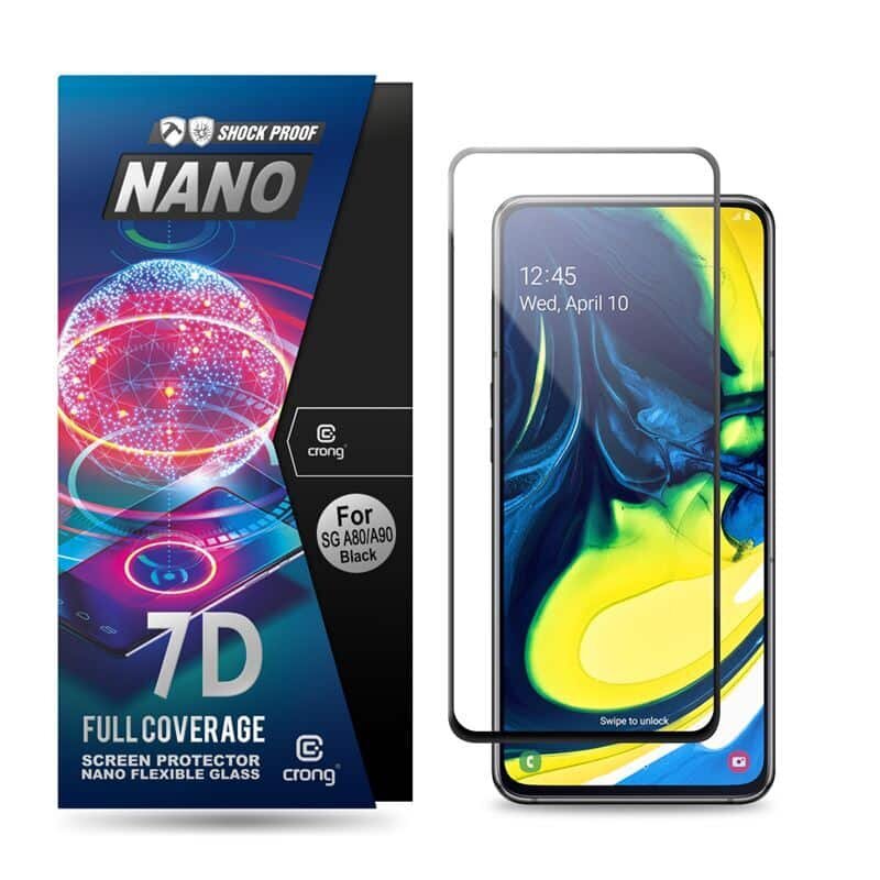 Ekraanikaitse Crong 7D Samsung Galaxy A80 / A90 hind ja info | Ekraani kaitseklaasid ja kaitsekiled | hansapost.ee