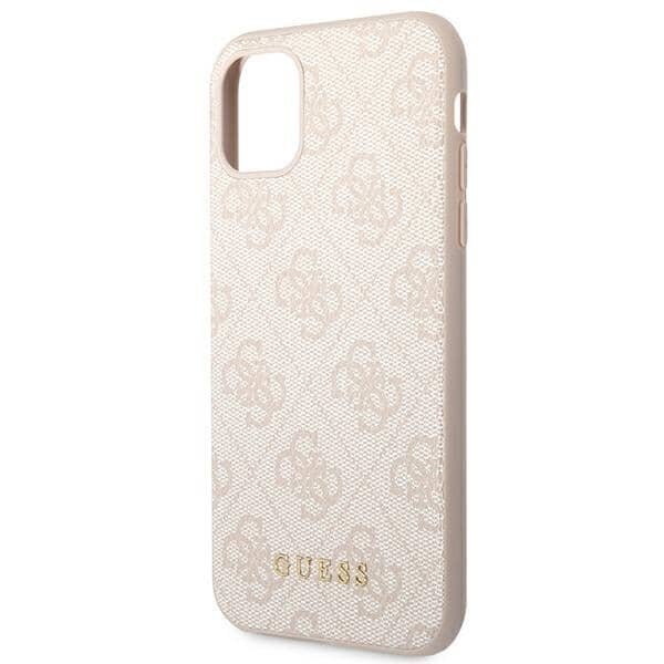 GUESS 4G Metal Gold Logo - Iphone 11 , roosa hind ja info | Telefonide kaitsekaaned ja -ümbrised | hansapost.ee