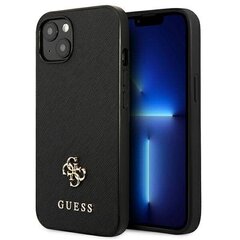 Vāciņš GUESS Saffiano 4G Small Metal Logo - Iphone 13 Mini , must цена и информация | Чехлы для телефонов | hansapost.ee