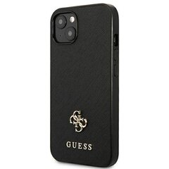 Vāciņš GUESS Saffiano 4G Small Metal Logo - Iphone 13 Mini , must цена и информация | Чехлы для телефонов | hansapost.ee