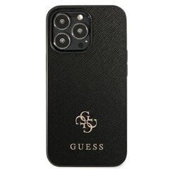 GUESS Saffiano 4G Small Metal Logo - Iphone 13 Pro Max , must цена и информация | Чехлы для телефонов | hansapost.ee