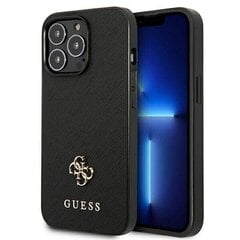 GUESS Saffiano 4G Small Metal Logo - Iphone 13 Pro Max , must цена и информация | Чехлы для телефонов | hansapost.ee